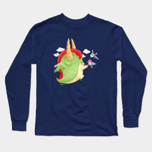 Dragon Give Snack to a Birds Long Sleeve T-Shirt